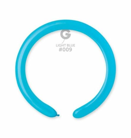 Gemar 260 Light Blue Modelling Balloons (100)