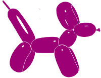 Sempertex 260 Purple Orchid Modelling Balloons (50) Nozzle-Up