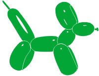 Sempertex 260 Shamrock Green Modelling Balloons (50) Nozzle-Up