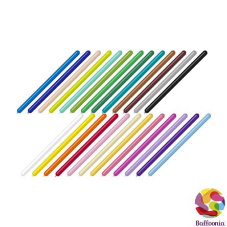Balloonia 260 Assorted Modelling Balloons (50) (Easy Pack)