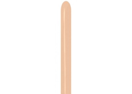 Sempertex 260 Pastel Malibu (Blush) Modelling Balloons (50) Nozzle-Up