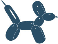 Sempertex 260 Deep Teal Modelling Balloons (50) Nozzle-Up