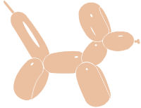 Sempertex 260 Pastel Malibu (Blush) Modelling Balloons (50) Nozzle-Up