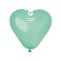 Gemar Aquamarine 6" Heart Shape Balloons (100)
