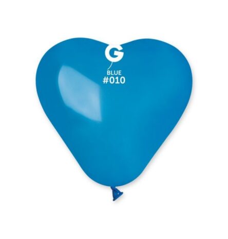Gemar Blue 6" Heart Shape Balloons (100)