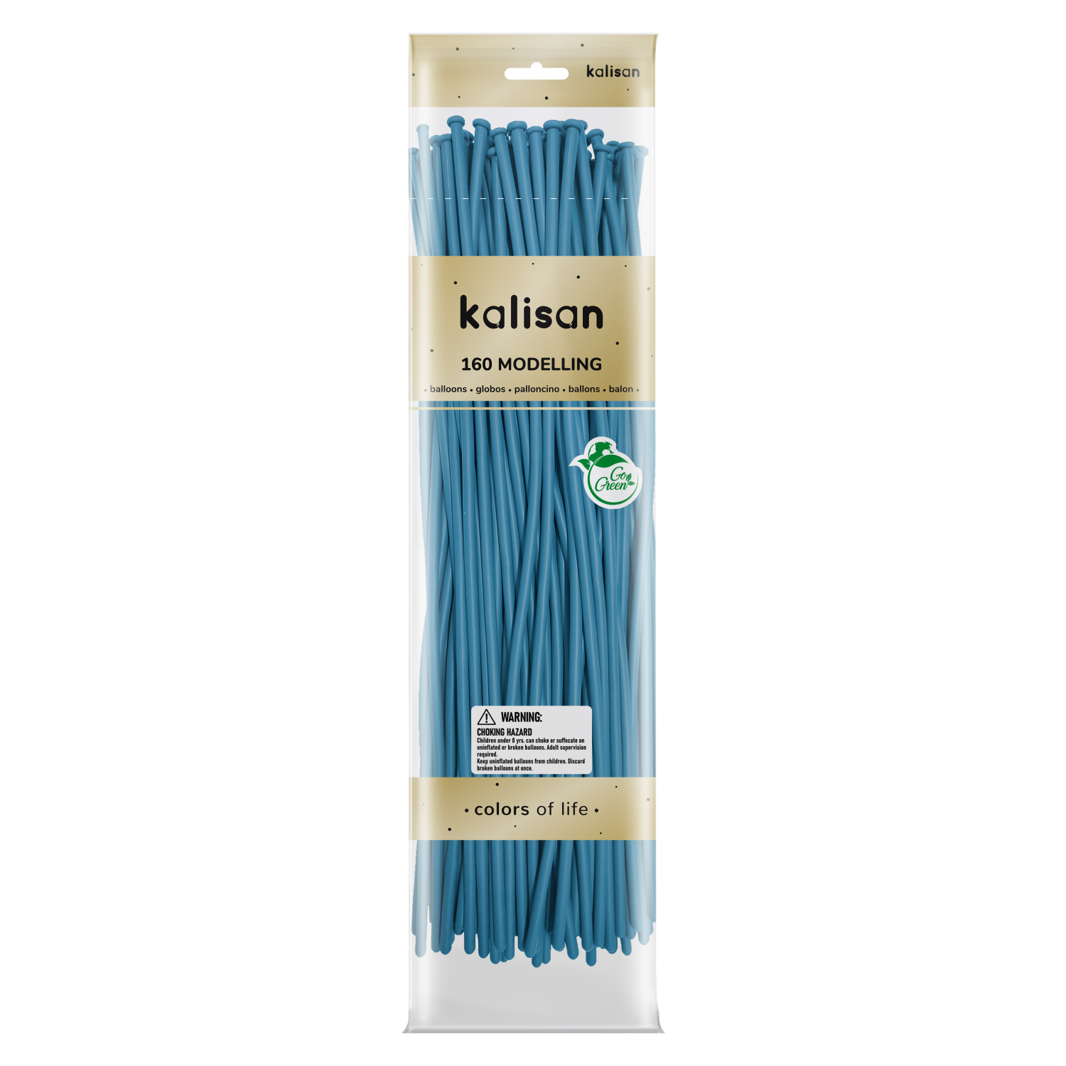 Kalisan Baby Blue 160 Nozzle Up Modelling Balloons