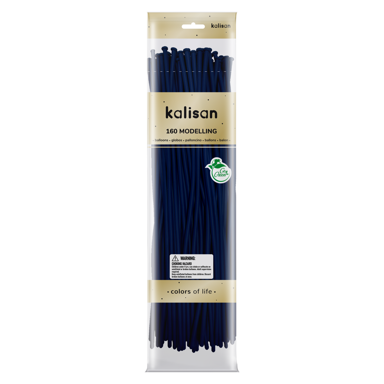 Kalisan Dark Blue 160 Nozzle Up Modelling Balloons