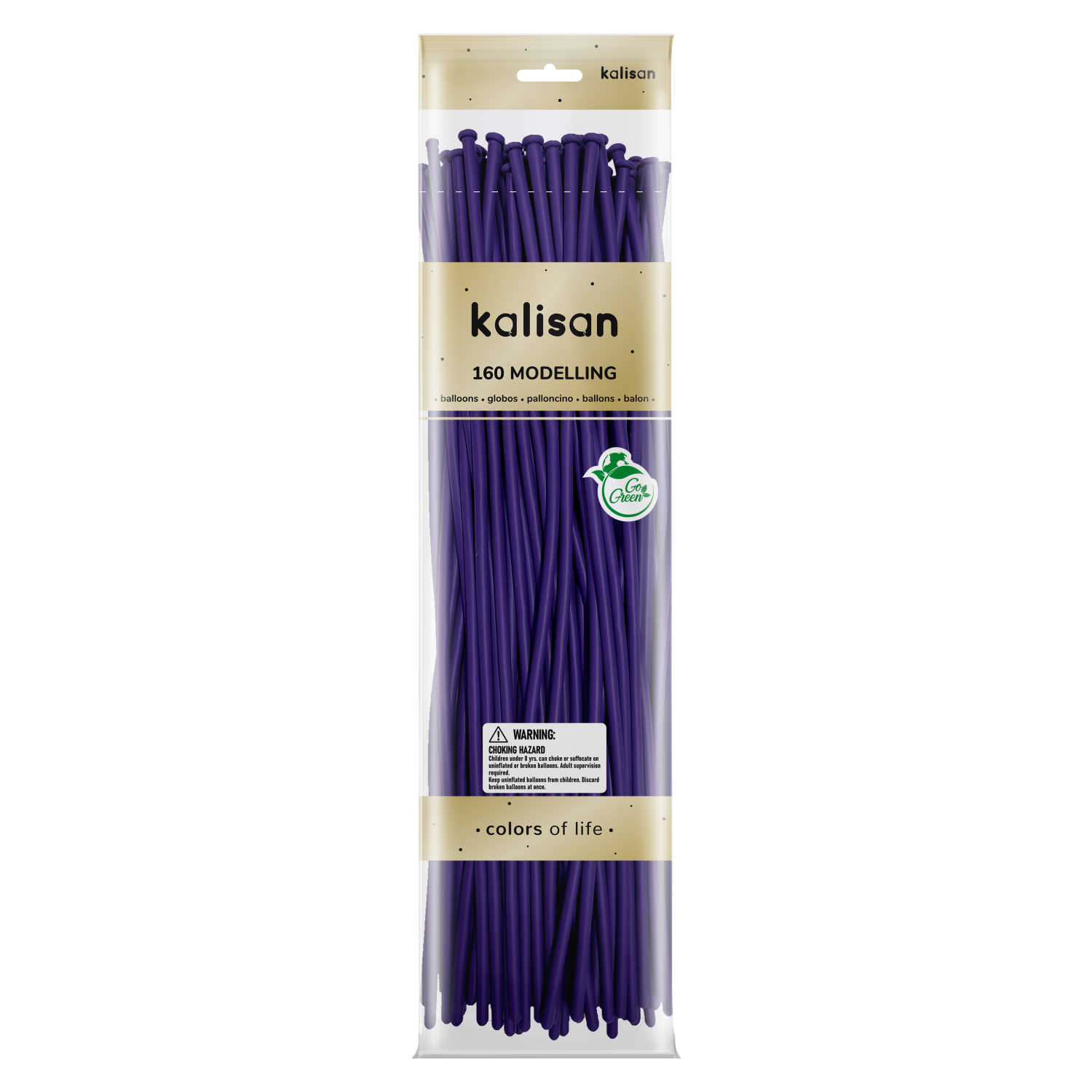 Kalisan Violet 160 Nozzle Up Modelling Balloons