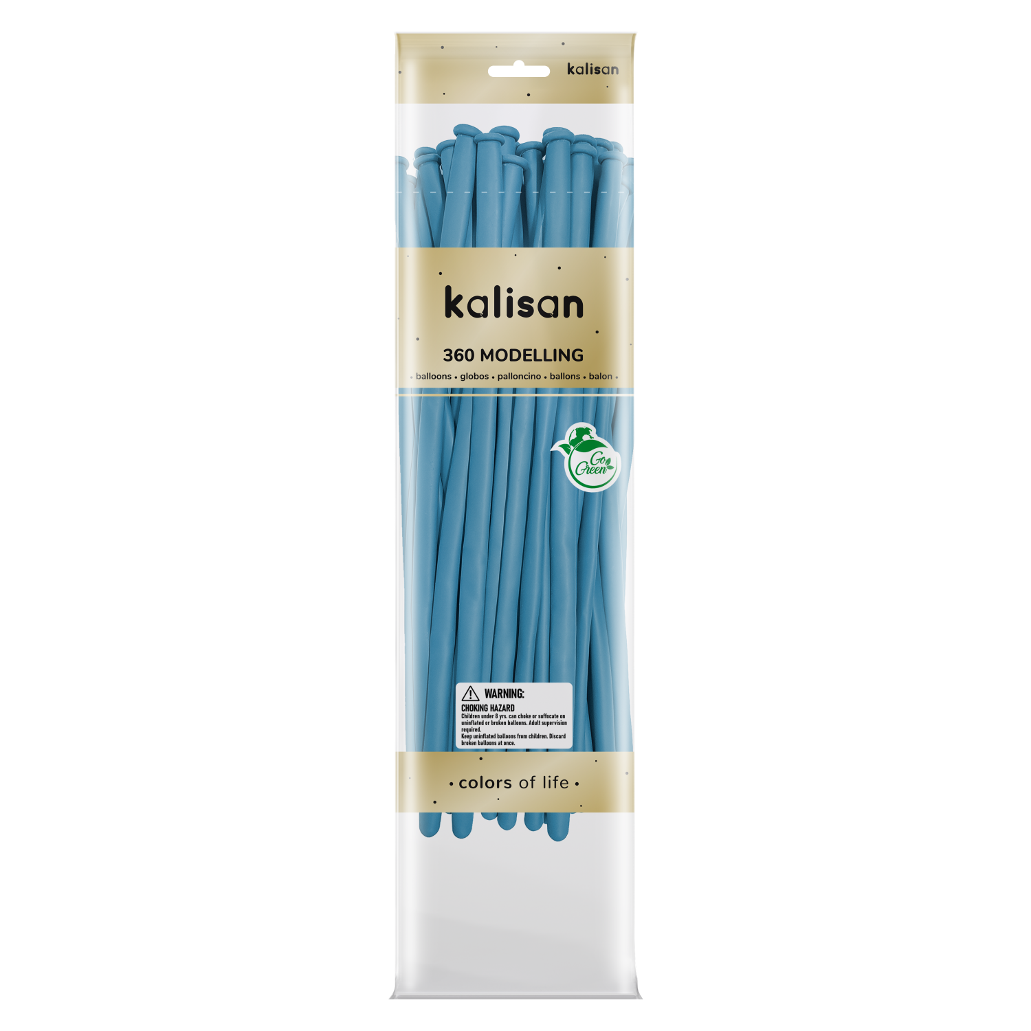 Kalisan Baby Blue 360 Nozzle Up Modelling Balloons