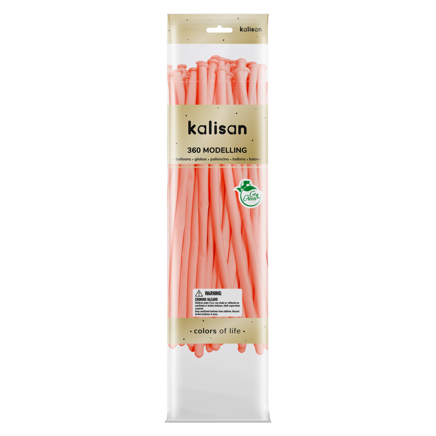 Kalisan Baby Pink 360 Nozzle Up Modelling Balloons