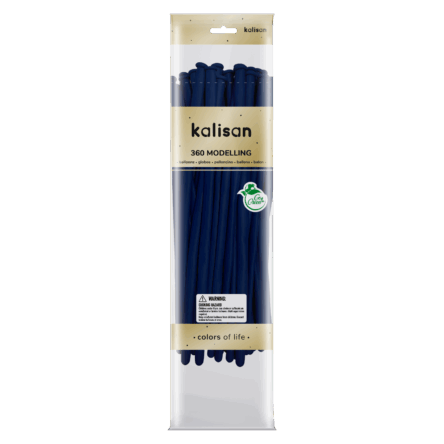 Kalisan Dark Blue 360 Nozzle Up Modelling Balloons