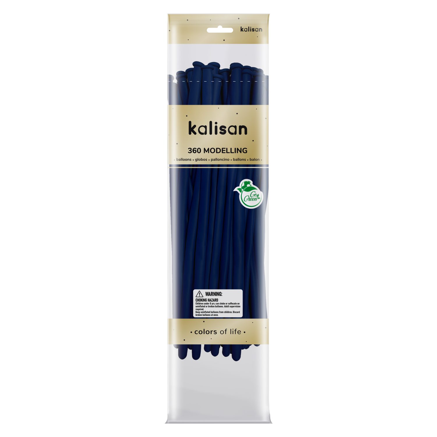 Kalisan Dark Blue 360 Nozzle Up Modelling Balloons