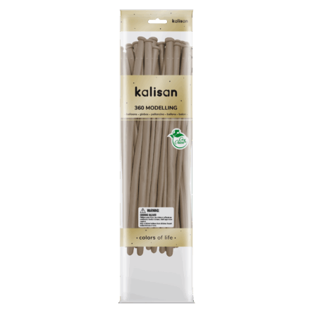 Kalisan Hazelnut 360 Nozzle Up Modelling Balloons