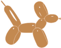 Sempertex 260 Mocha Modelling Balloons (50) Nozzle-Up