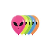 Sempertex 5" Round Alien Neon Assorted (50)